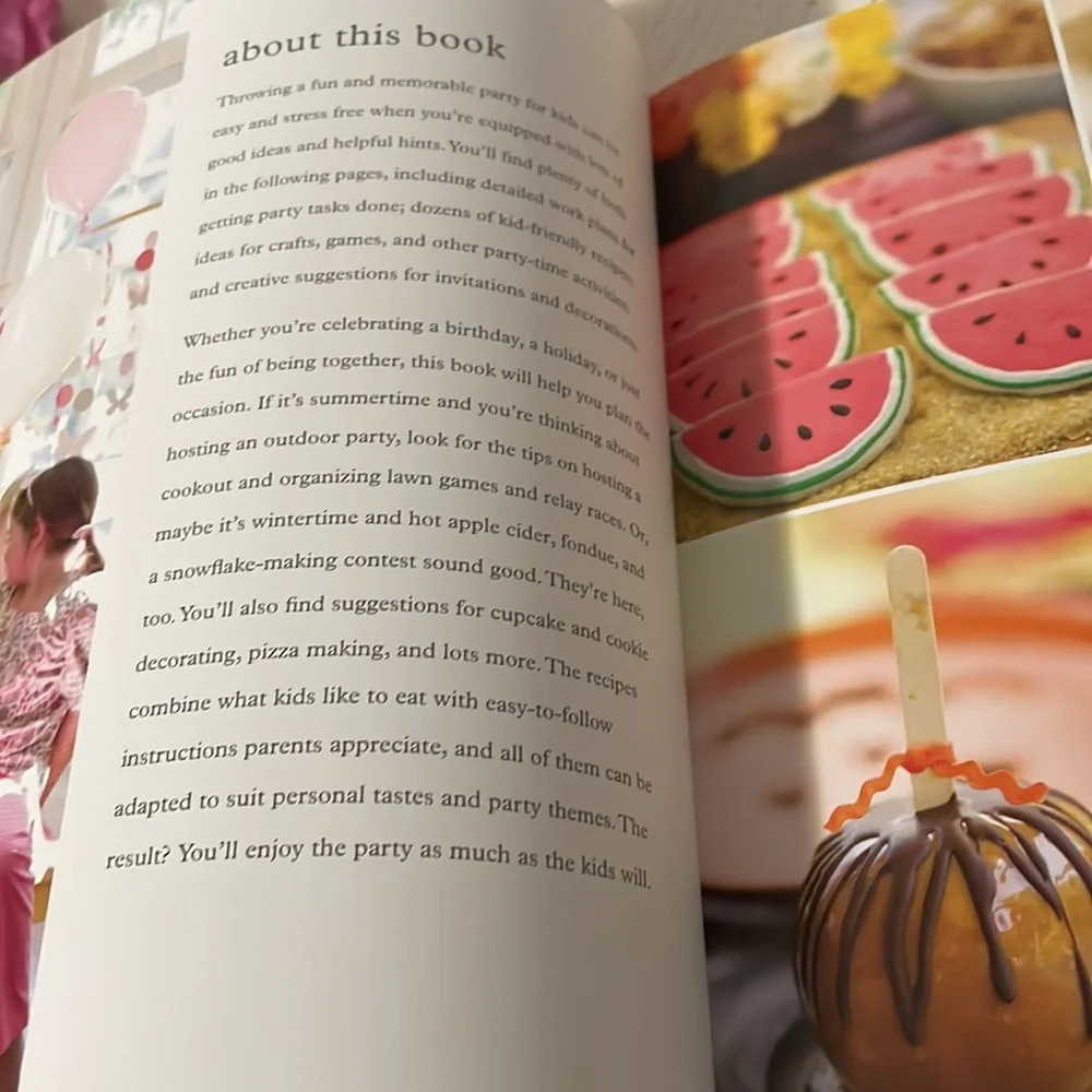 Williams Sonoma Kids Parties Party Planning Cookbook HC DJ Holidays